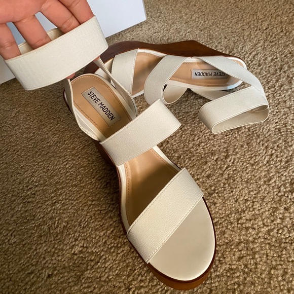 Steve Madden Strappy Wooden Wedge - Picture 3 of 4